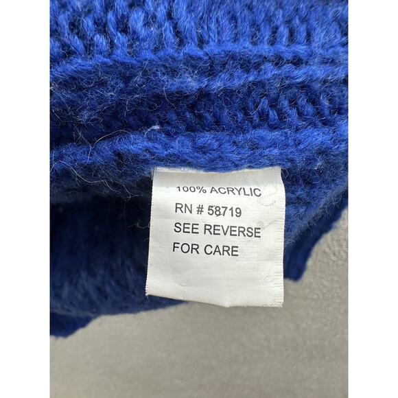 NY Collection Womens Sweater Size Petite Large Blue Knit - Picture 5 of 11